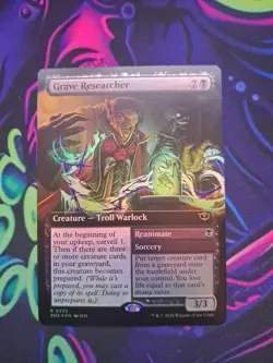 MTG Grave Researcher Extended Art Foil Unplayed Mint - Image 1