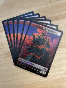 6x x6 MTG Spirit (006) Treasure Token (007) Strixhaven FOIL NM/M - Image 1