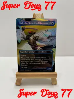 Malcolm, Keen-Eyed Navigator - Foil - NEAR MINT - Borderless - Special Guests - Image 1