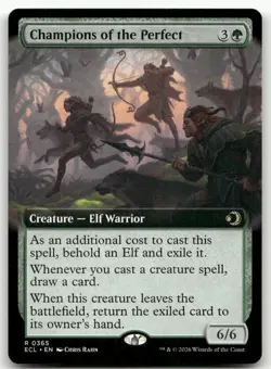 Champions of the Perfect (Extended Art) #365 (NM) Lorwyn Eclipsed ECL Magic MTG - Image 1