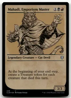Mahadi, Emporium Master (Showcase) #429 (Foil) (NM) Baldur's Gate CLB Magic MTG - Image 1