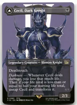 Cecil, Dark Knight (Borderless) #380 (NM) Final Fantasy FIN Magic MTG - Image 1