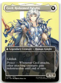 Cecil, Dark Knight (Borderless) #380 (NM) Final Fantasy FIN Magic MTG - Image 2