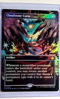 MTG Magic The Gathering RVR Ravnica Remastered Anime Foil #443 Cloudstone Curio - Image 1