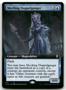 Mocking Doppelganger (Extended Art) #617 (NM) Baldur's Gate CLB Magic MTG - Image 1