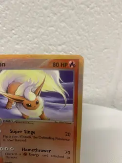 Pokemon Card Flareon 5/100 Reverse Holo EX Sandstorm E-Reader Clean Back Read - Image 4