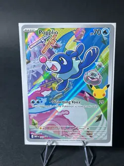 Pokemon TCG Pokemon Popplio Popplio Holo 30th anniversary 045 PROMO NM - Image 1