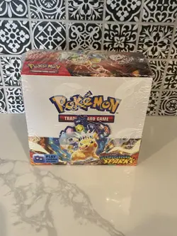Pokemon Scarlet & Violet Surging Sparks Booster Box Sealed English TCG 2024 - Image 1