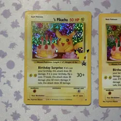 Pokemon Birthday Pikachu 24/53 Celebrations Classic Collection Holo NM - Image 2