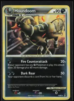 Houndoom 10/95 Call of Legends Pokemon Reverse Holo Moderately Played - Image 1