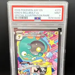 Pokemon Iono's Bellibolt ex 279/217 Me: Ascended Heroes SIR Holo EN PSA 9 - Image 3