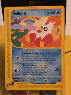 Pokemon TCG Delibird 49/144 Skyridge Common Regular English NM - Image 1