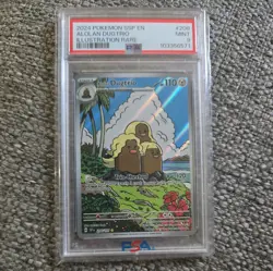 Pokemon TCG Alolan Dugtrio 208/191 Surging Sparks Illustration Rare PSA 9 - Image 1