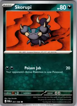 Skorupi Perfect Order 051/088 Common Pokemon Near Mint - Image 1