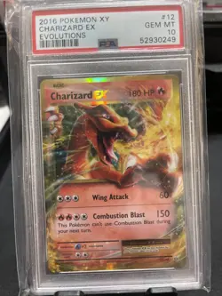 Pokemon XY Evolutions CHARIZARD EX 12/108 Ultra Rare Holo Card PSA 10 GEM MINT - Image 1