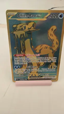Chien-Pao EX 242/091 Pokemon Paldean Fates Holo Gold Full Art Hyper Rare - Image 1