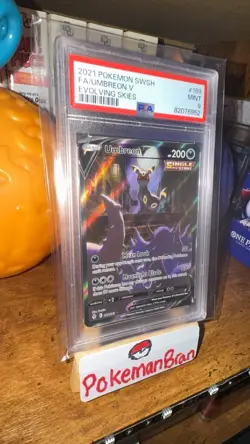 Pokemon 2021 Umbreon V 189/203 Alt Art Evolving Skies PSA 9 - Image 1