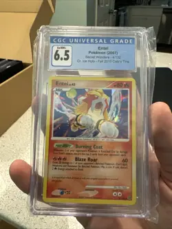 2007 Pokemon Secret Wonders #4/132 Entei Holo CGC 6.5 - Image 2