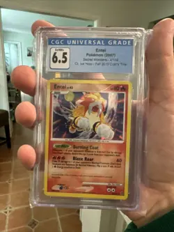 2007 Pokemon Secret Wonders #4/132 Entei Holo CGC 6.5 - Image 4