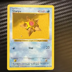 STARYU 65/102 COMMON BASE SET SHADOWLESS POKEMON LP - Image 1