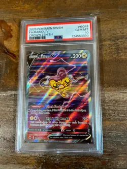 POKEMON 2023 Crown Zenith Full Art RAIKOU V #GG41 PSA 10 Gem Mint RARE - Image 1