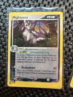 Mightyena Reverse Foil Pokemon EX Ruby & Sapphire #10 2003 - Image 1