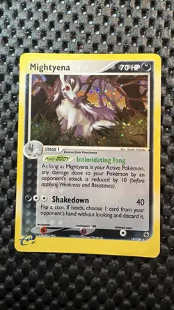 Mightyena Reverse Foil Pokemon EX Ruby & Sapphire #10 2003 - Image 2