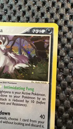 Mightyena Reverse Foil Pokemon EX Ruby & Sapphire #10 2003 - Image 3