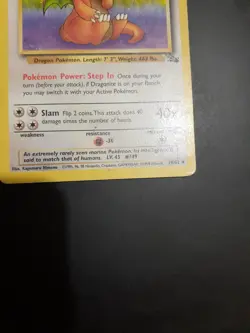 Pokemon TCG - Dragonite 19/62 - Fossil MP - Image 5
