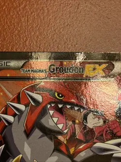 Pokemon TCG Team Magma's Groudon EX Holo Full Art Rare DAMAGE - Image 5