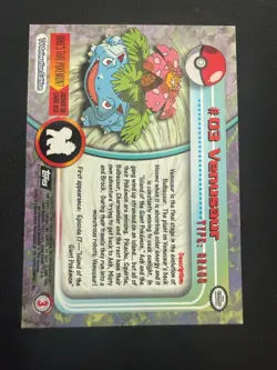 Topps Pokemon TV Animation Venusaur #03 Non Holo LP - Image 2