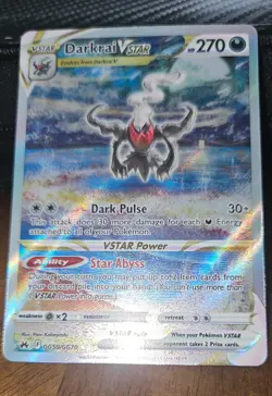 Pokemon TCG Darkrai VSTAR GG50/GG70 Crown Zenith: Galarian Gallery Near Mint - Image 1