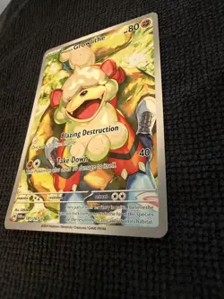 Pokemon Hisuian Growlithe 181/167 Illustration Rare Twilight Masquerade SV06 NM - Image 3