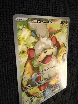 Pokemon Hisuian Growlithe 181/167 Illustration Rare Twilight Masquerade SV06 NM - Image 4