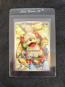 Pokemon Hisuian Growlithe 181/167 Illustration Rare Twilight Masquerade SV06 NM - Image 5