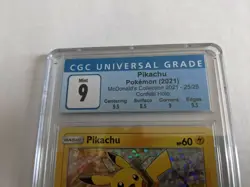 Pikachu Confetti Holo CGC 9 Mint Graded Pokemon McDonald's 25th Anniversary - Image 2