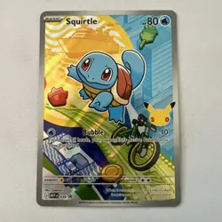 Pokemon Squirtle 039 First Partner Illustration Full Art Holo Promo - Image 1
