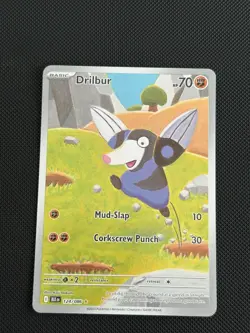 Pokemon Black Bolt - Drilbur - 124/086 - Illustration Art Rare - M/NM - Image 2