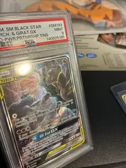 Pokemon Garchomp & Giratina GX SM193 Promo TAG TEAM Holo PSA 9 2019 - Image 3