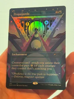 1X FOIL Propaganda BORDERLESS MINT MTG Magic Secret Lair Double Faced EDH CEDH - Image 1