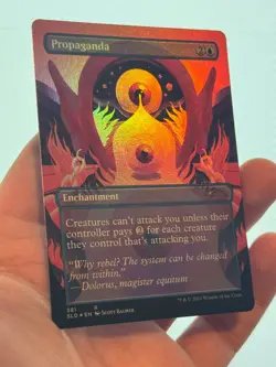 1X FOIL Propaganda BORDERLESS MINT MTG Magic Secret Lair Double Faced EDH CEDH - Image 2