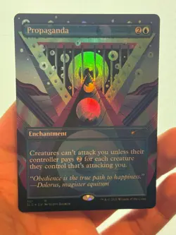 1X FOIL Propaganda BORDERLESS MINT MTG Magic Secret Lair Double Faced EDH CEDH - Image 3