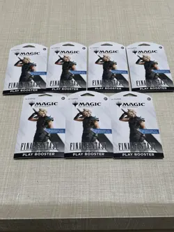 Lot Of 7 Magic the Gathering Final Fantasy Play Booster Pack . Awesome SET! - Image 1