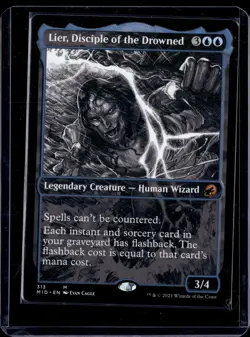 MTG: Innistrad: Midnight Hunt #313 Lier, Disciple of the Drowned (Showcase) - Image 1