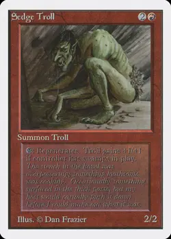 Sedge Troll (2ED 173) Lightly Played - MTG single - Image 1