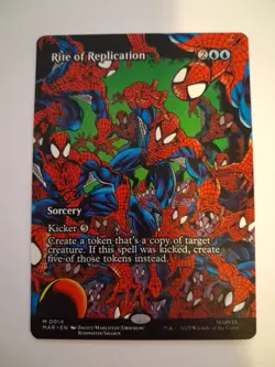 Rite of Replication Borderless NM Marvel Spiderman MTG MAGIC THE GATHERING - Image 1