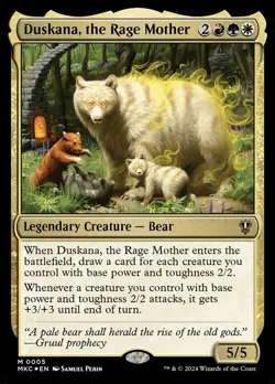 Mint/Near-Mint, English - 4 x MTG Duskana, the Rage Mother - Foil Commander: Mur - Image 1