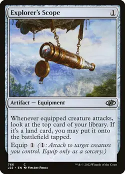 1x Explorer's Scope NM Eng MTG - Jumpstart 2022 - Image 1