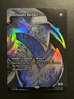 MTG Arcbound Ravager SHOWCASE FOIL #0014 TMNT PZA Mythic NM Near Mint Magic - Image 1