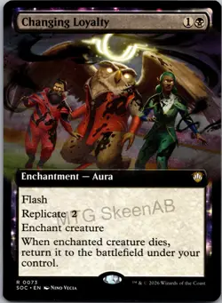 MTG SkeenAB Changing Loyalty BORDERLESS from SOC. NM. - Image 1